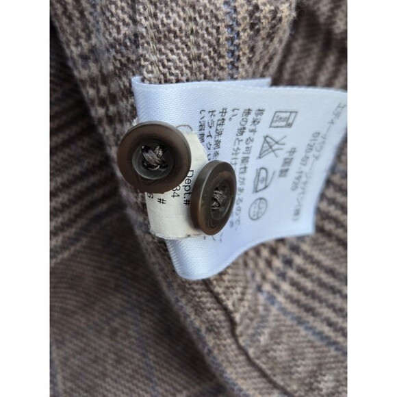 Eddie Bauer Heavy Flannel Plaid Button Up Shirt - Picture 11 of 11